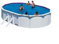 Gre poolpakke oval 14550 liter hvid - Swim & Fun